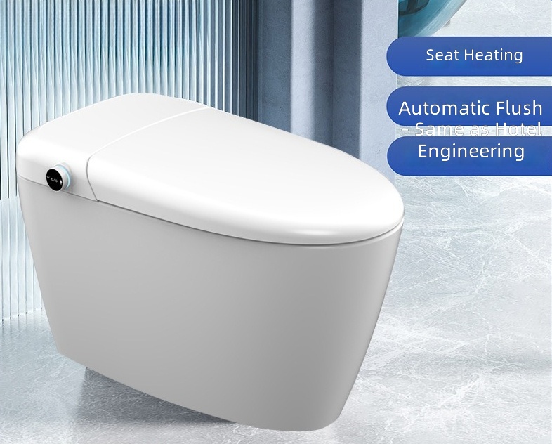 Home And Bathroom - Heated Smart Toilet Seat, Automatic Flushing,