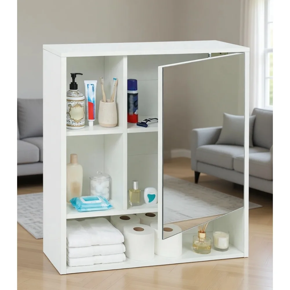 Bathroom Cabinet Mirror - Wall-Mounted Bathroom Mirror Cabinet with Storage