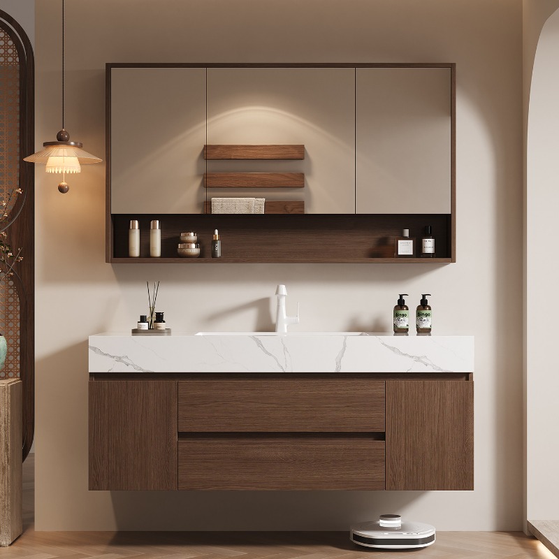 Home Bathroom Partition Wall - Display Toilet Bathroom Cabinet Organizer Mirror