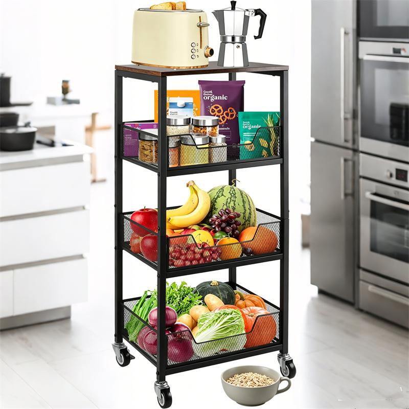 3-Tier Rolling Utility Cart St - огляд і ціна Home Bathroom Organizer