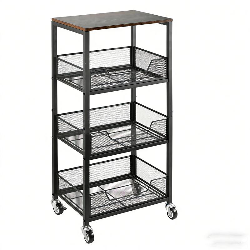 3-Tier Rolling Utility Cart St - огляд і ціна Home Bathroom Organizer
