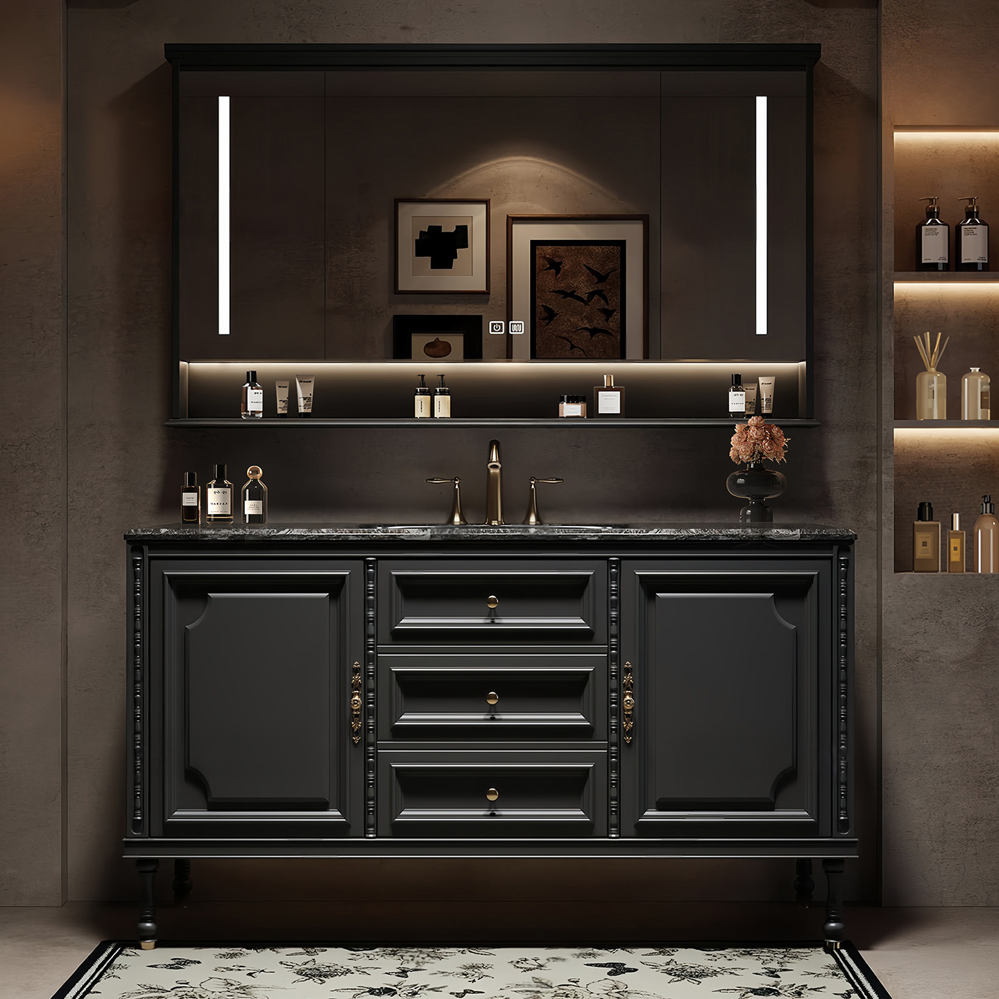 Luxury Floor Bathroom Cabinet  - огляд і ціна Home Bathroom Partition Wall