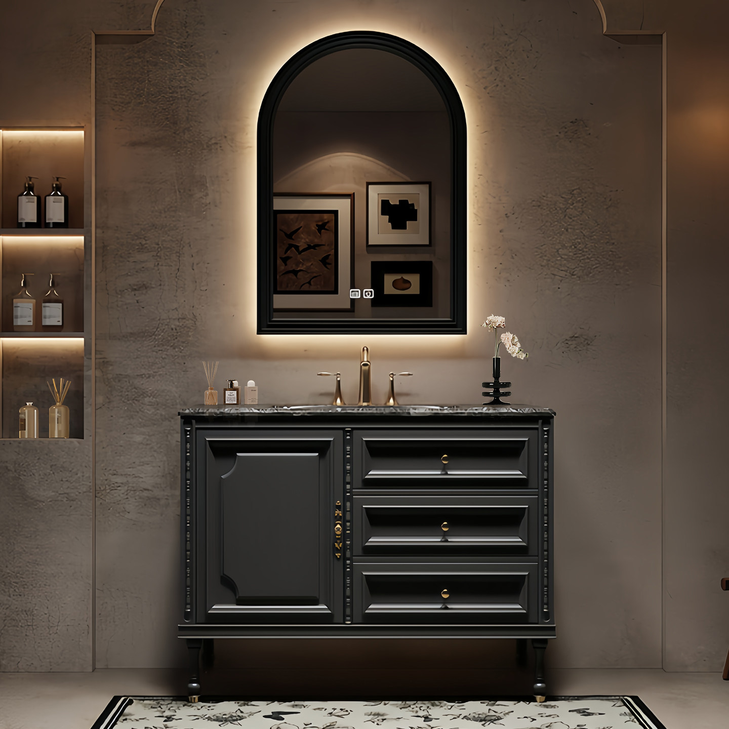 Luxury Floor Bathroom Cabinet  - огляд і ціна Home Bathroom Partition Wall