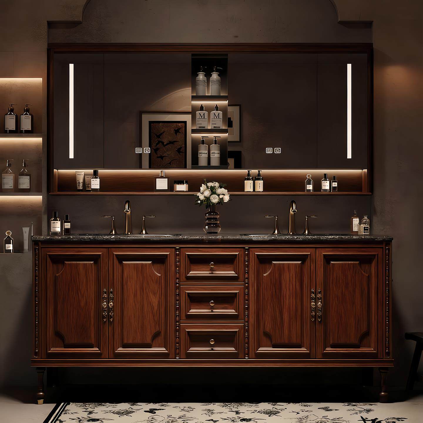 Luxury Floor Bathroom Cabinet  - огляд і ціна Home Bathroom Partition Wall