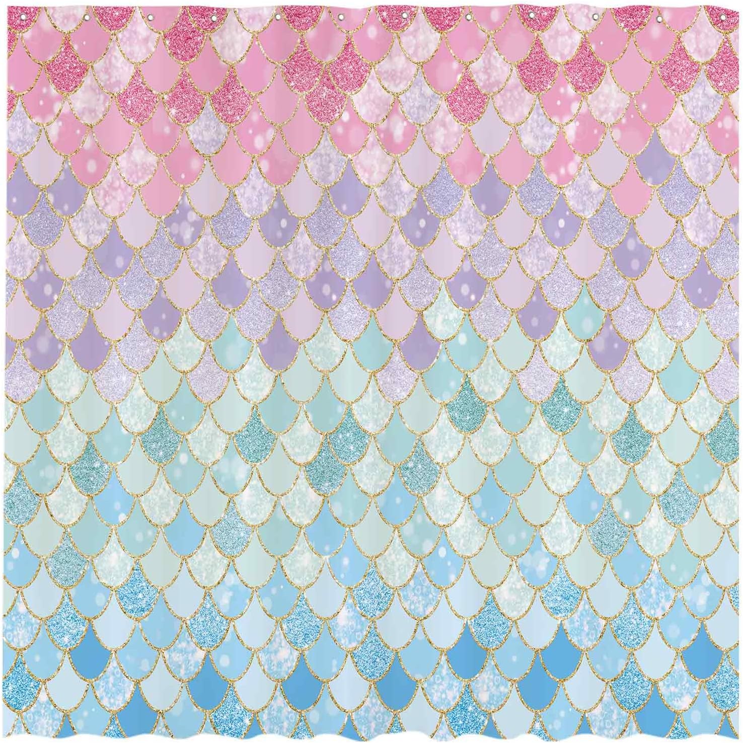 Mermaid Scales Shower Curtain  - огляд і ціна Home Bathroom Scales