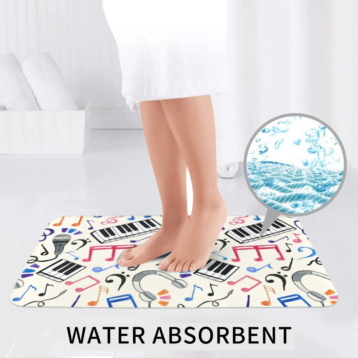 Good Beats - Music Notes & Sym - огляд і ціна Home Goods Bathroom Sets