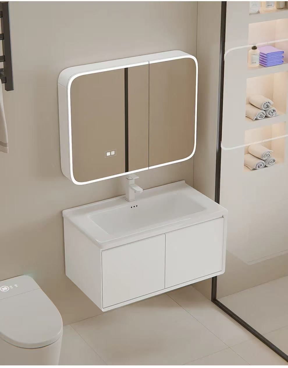 70cm Modern Minimalist Wall-Mo - огляд і ціна Bathroom Cabinet Mirror
