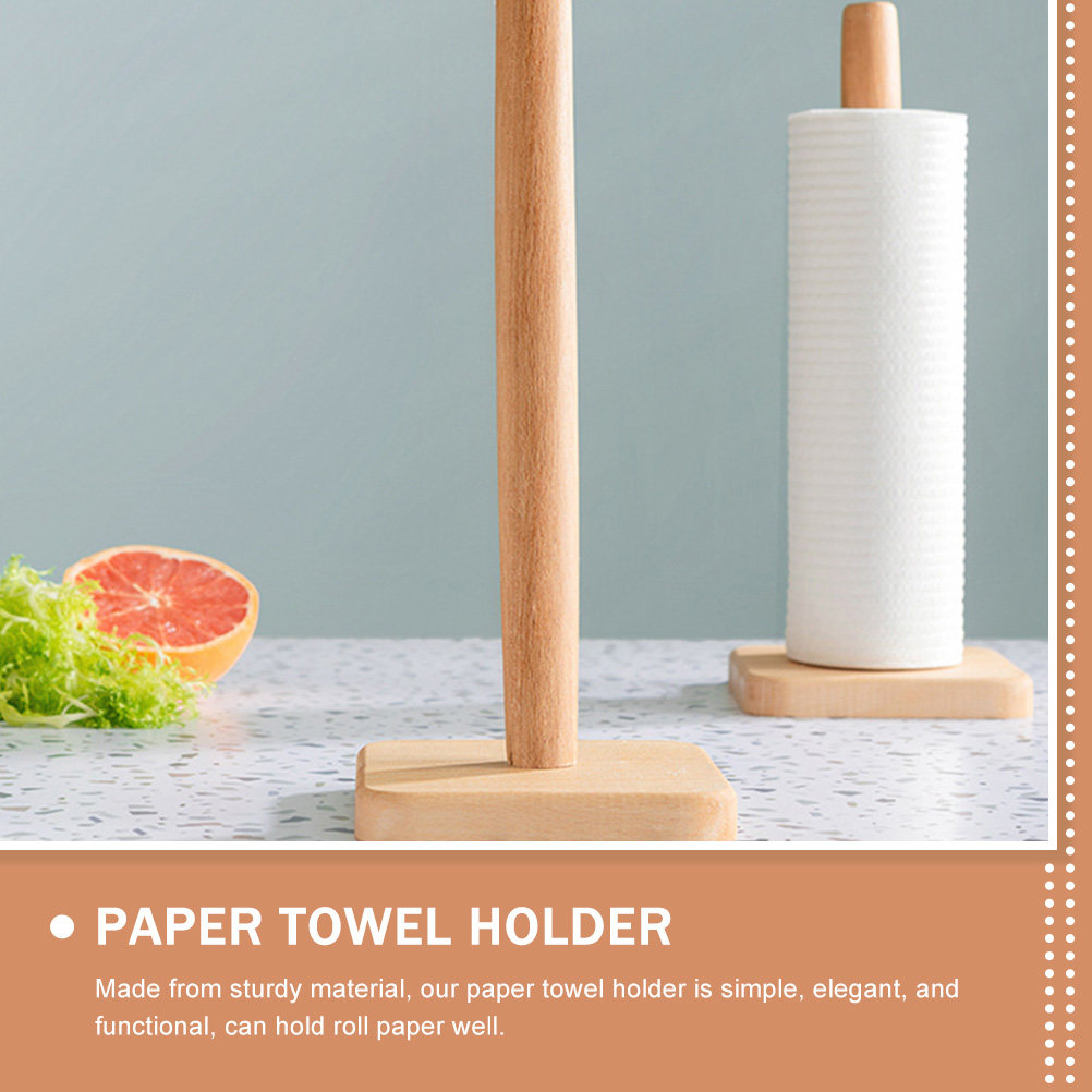 Wood Paper Towel Holder Sturdy - огляд і ціна Home Bathroom Paper Towel Holder