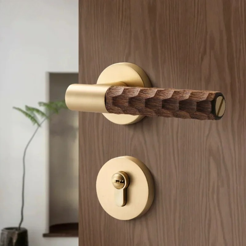 Wooden Door Handle Zinc Silent - огляд і ціна Home Hardware Bathroom Accessories
