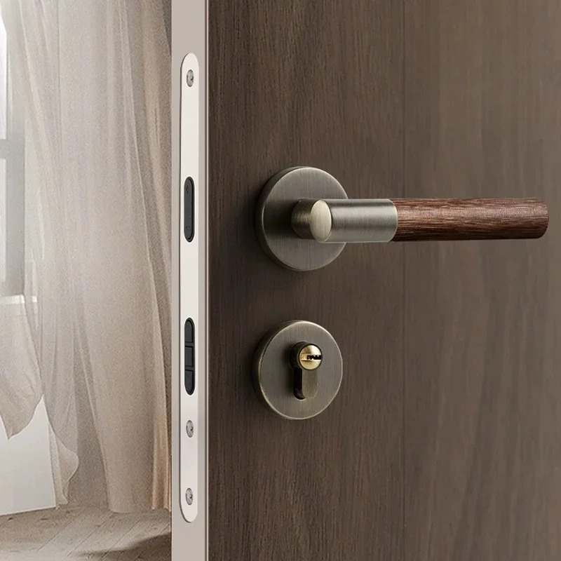 Wooden Door Handle Zinc Silent - огляд і ціна Home Hardware Bathroom Accessories