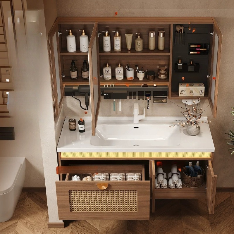 Wooden Storage Bathroom Cabine - огляд і ціна Home Bathroom Partition Wall