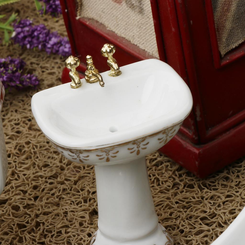 Ceramic Dollhouse Bathroom Set - огляд і ціна Home Bathroom Scales