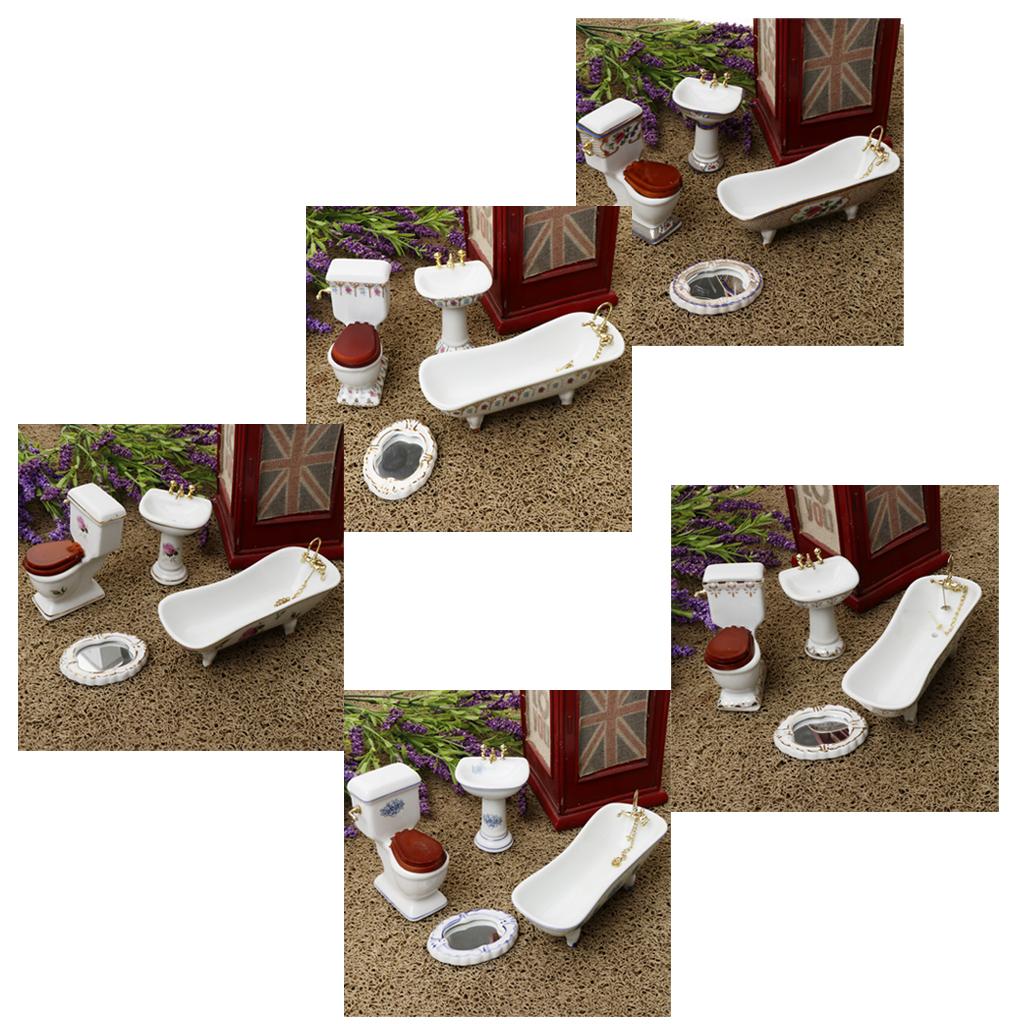 Ceramic Dollhouse Bathroom Set - огляд і ціна Home Bathroom Scales