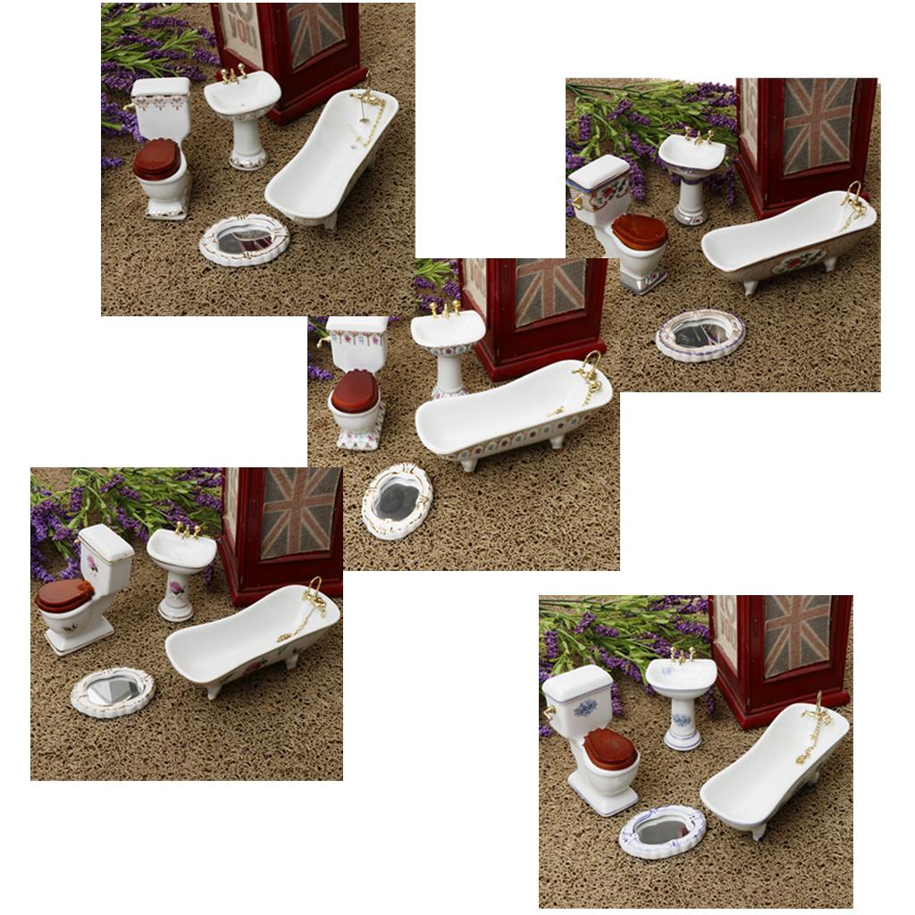 Ceramic Dollhouse Bathroom Set - огляд і ціна Home Bathroom Scales
