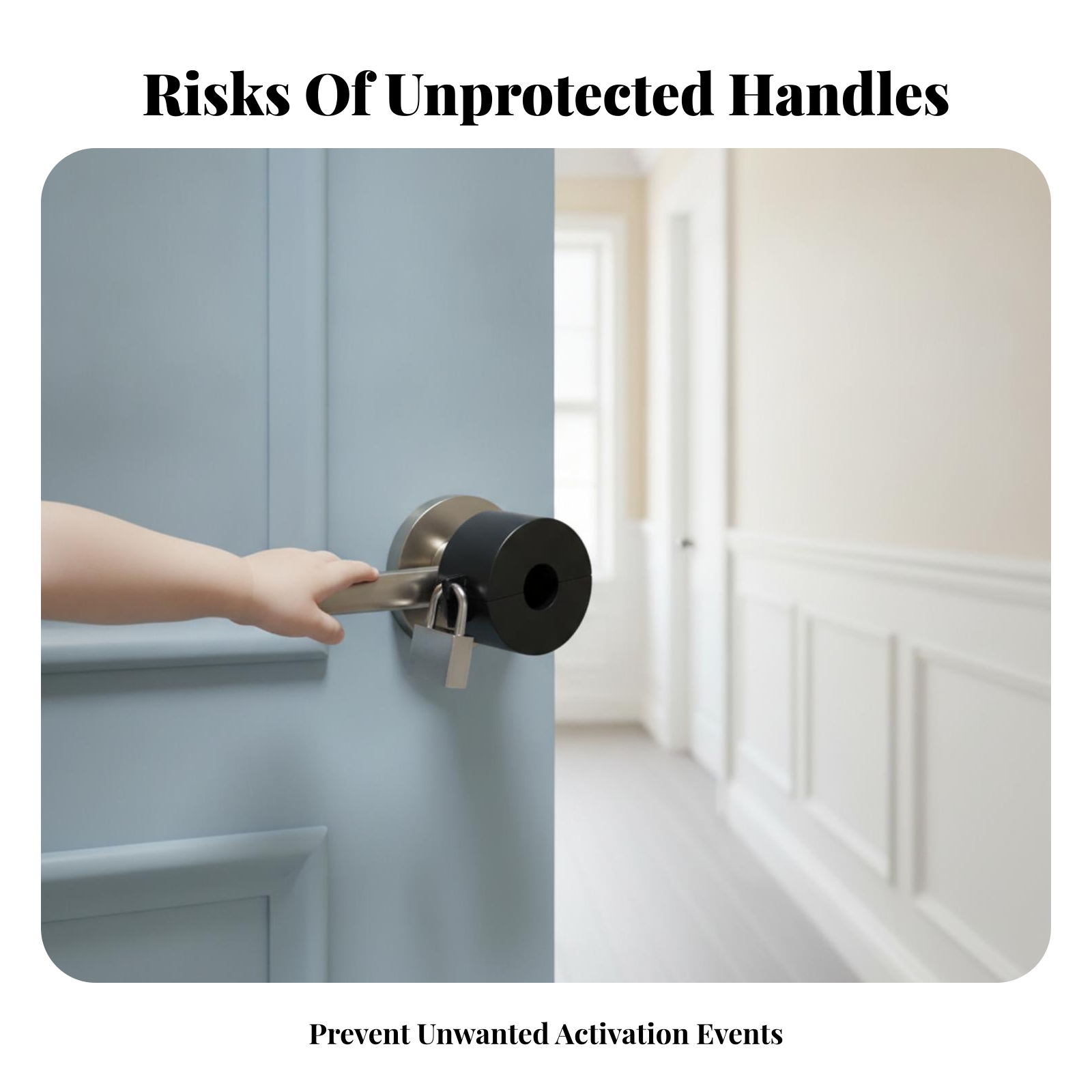 Door Knob Lockout Device Black - огляд і ціна Home Hardware Bathroom Accessories