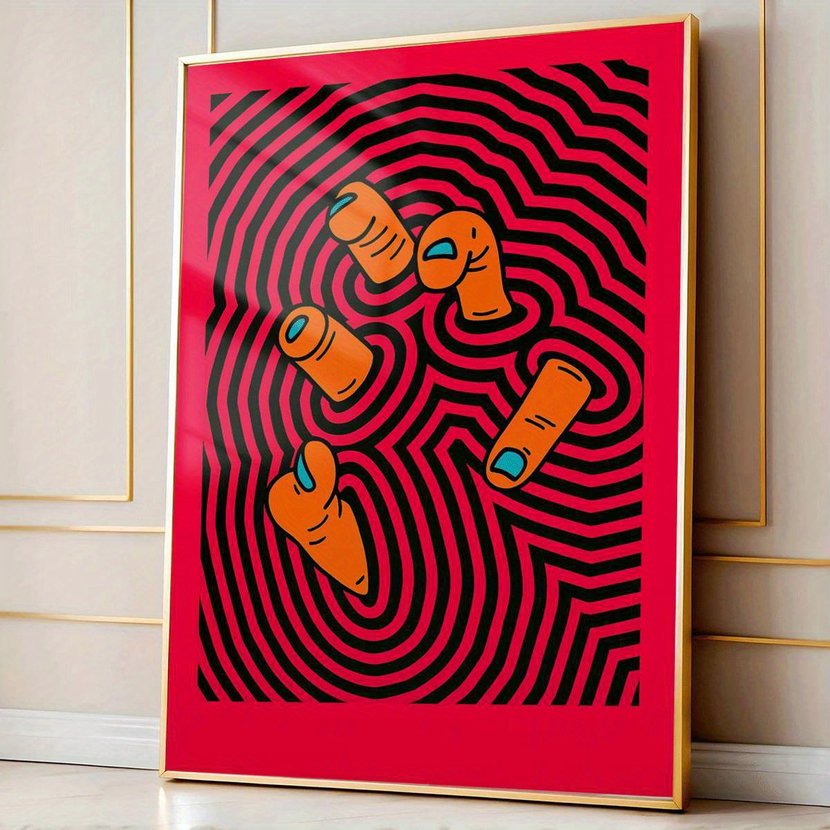 Modern Abstract Finger Art Pos - огляд і ціна Home Design Bathroom