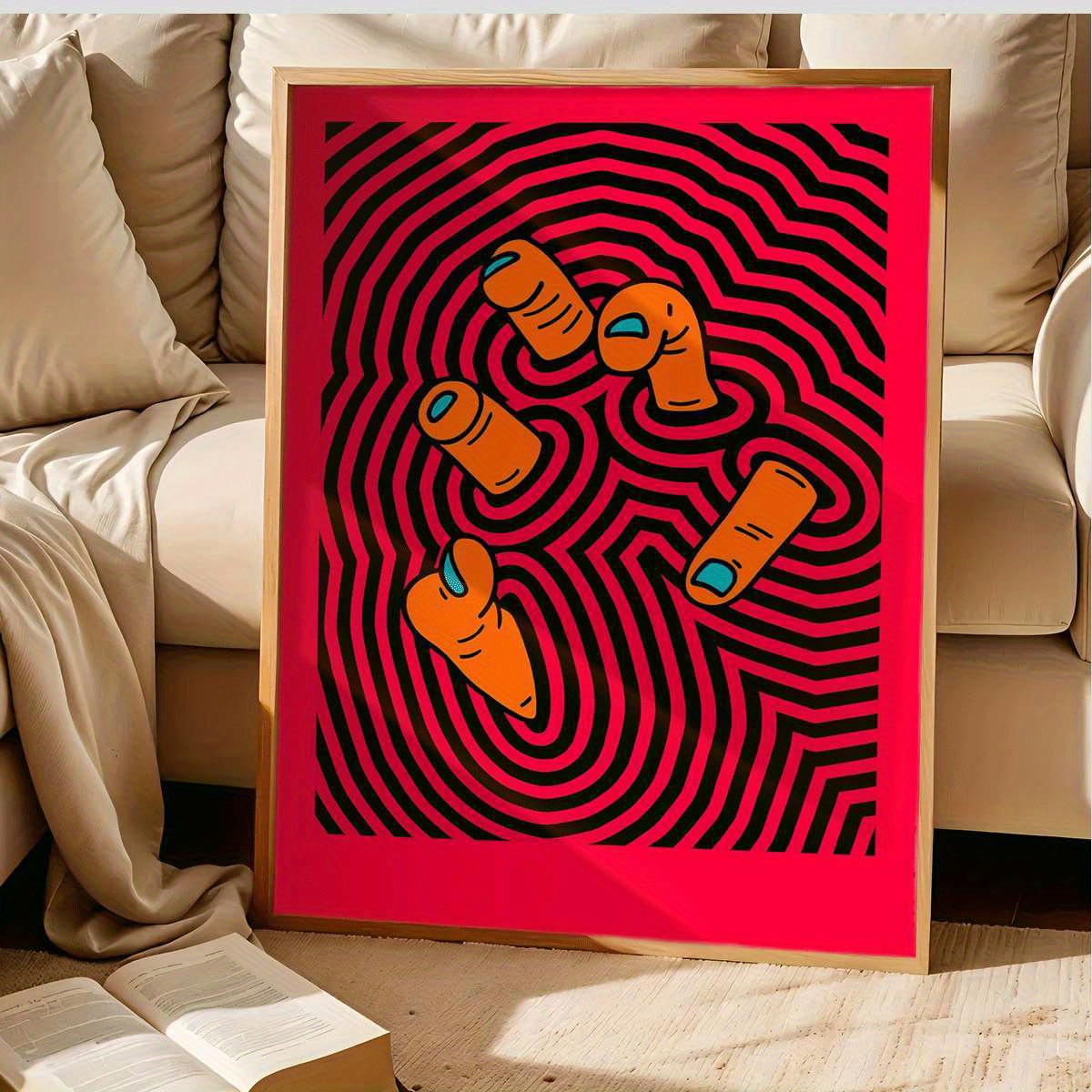 Modern Abstract Finger Art Pos - огляд і ціна Home Design Bathroom