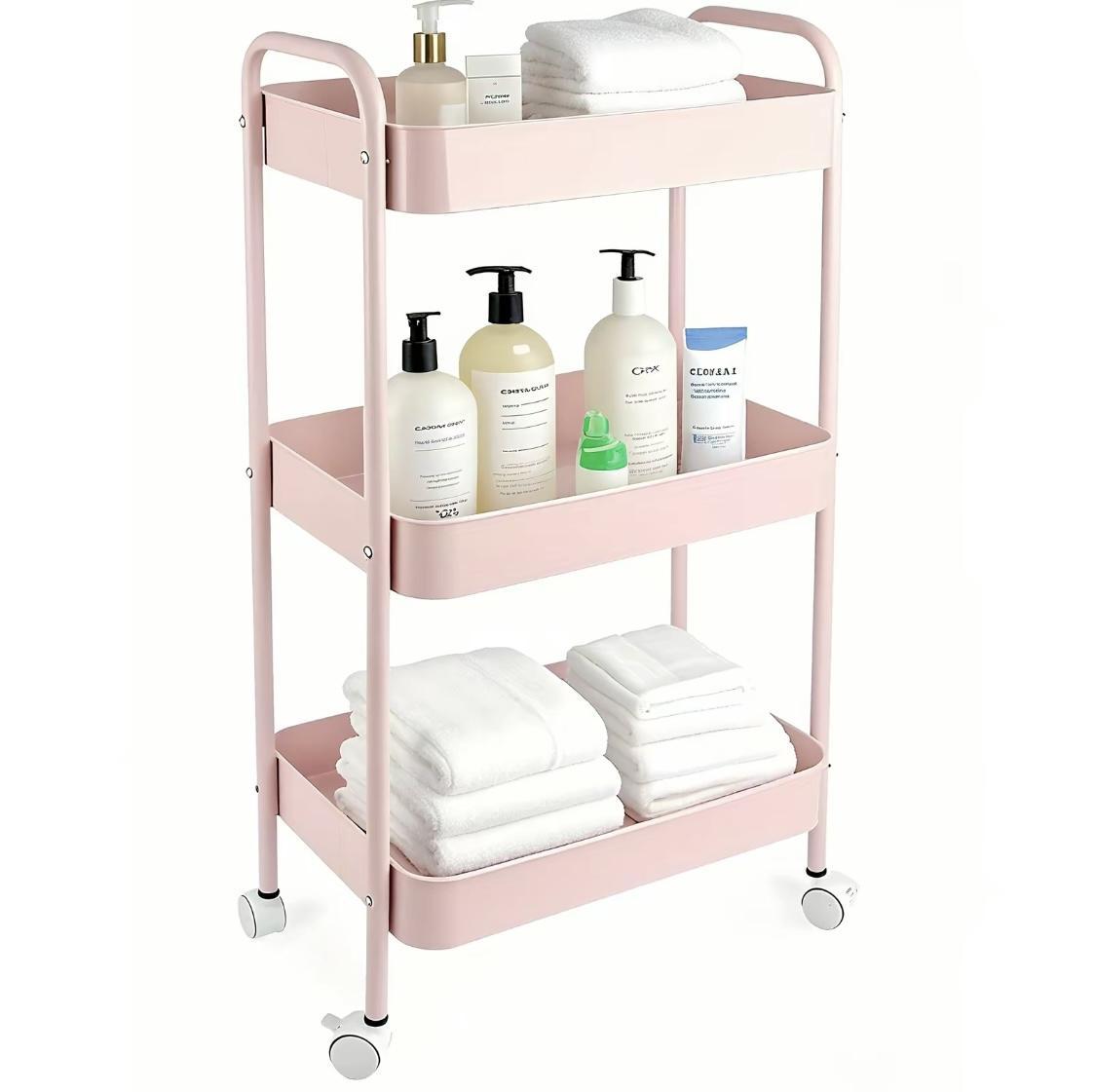 3-Tier Rolling Storage Cart He - огляд і ціна Home Bathroom Organizer