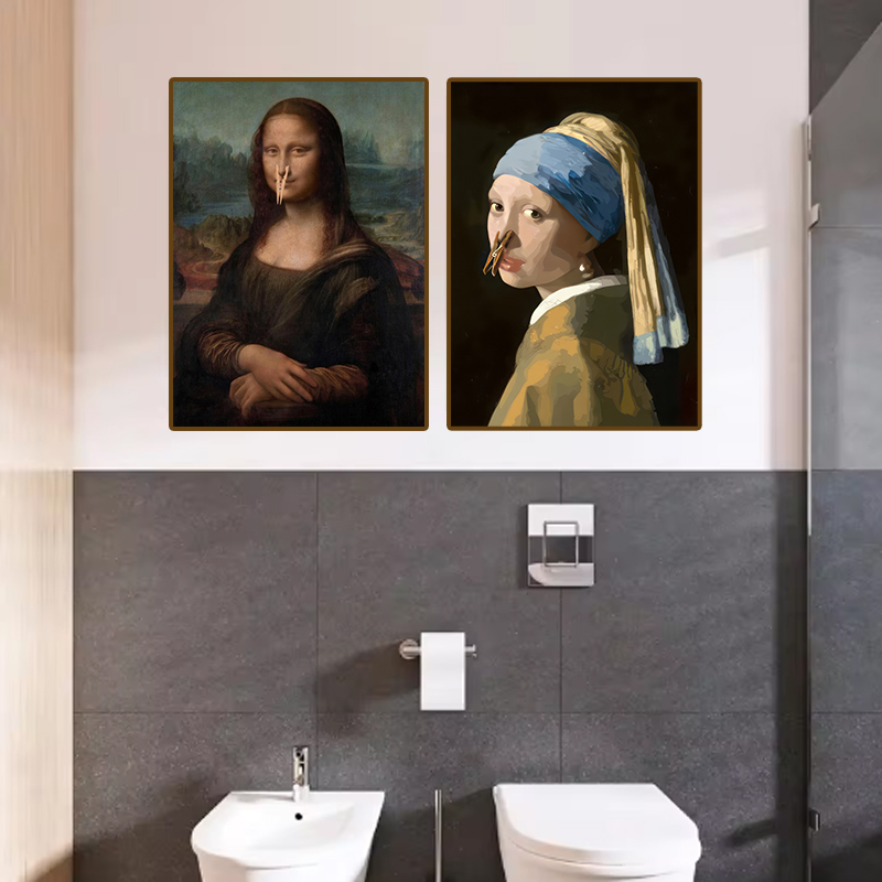 1pc Funny Abstract Bathroom To - огляд і ціна Home Design Bathroom