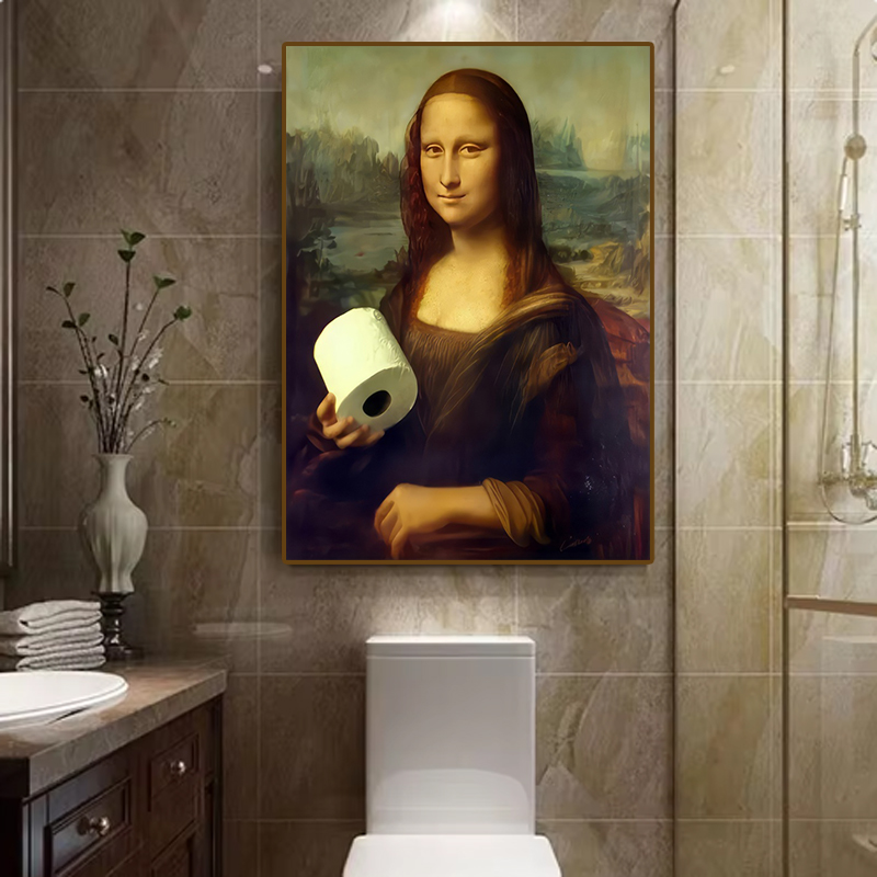 1pc Funny Abstract Bathroom To - огляд і ціна Home Design Bathroom