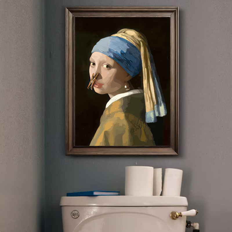 1pc Funny Abstract Bathroom To - огляд і ціна Home Design Bathroom
