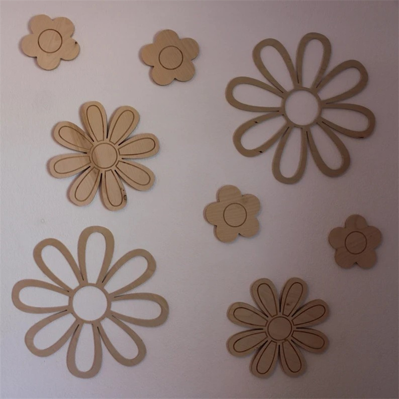 Ins Wooden Daisy Wall Flowers  - огляд і ціна Home Design Bathroom
