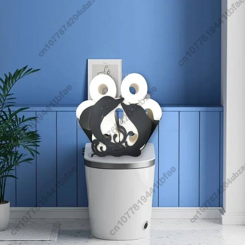 Metal Dolphin Toilet Paper Hol - огляд і ціна Home Bathroom Paper Towel Holder