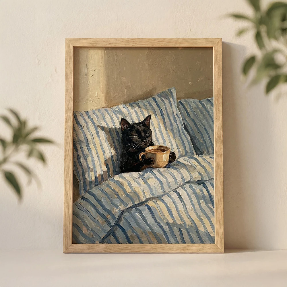 Graffiti Black Cat Print Stree - огляд і ціна Home Bathroom Wall Art