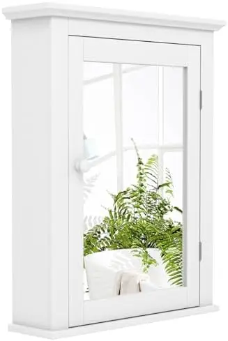 White Medicine Cabinet with Mi - огляд і ціна Bathroom Cabinet Mirror