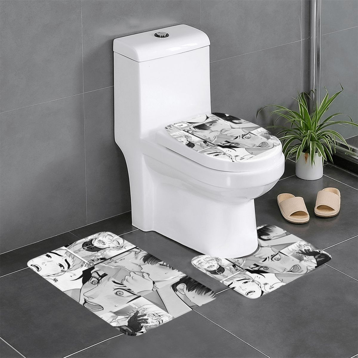 The Good Yaoi Boys 3 Pcs Bath  - огляд і ціна Home Goods Bathroom Sets