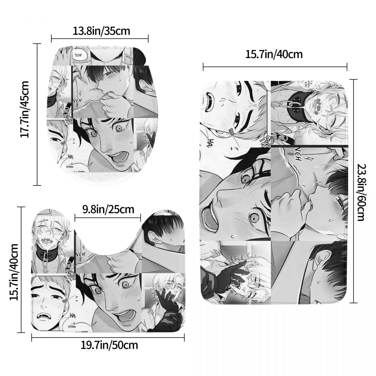 The Good Yaoi Boys 3 Pcs Bath  - огляд і ціна Home Goods Bathroom Sets