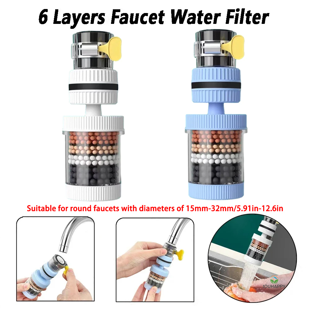 6 Layers Faucet Water Filter U - огляд і ціна Home And Bathroom